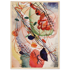Tableau Étude en aquarelle — Wassily Kandinsky, tirage encadré cadre bois | INKONAL