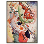 Tableau Étude en aquarelle — Wassily Kandinsky, tirage encadré cadre noir | INKONAL