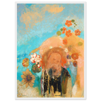 Tableau Évocation de Roussel — Odilon Redon, tirage encadré cadre blanc | INKONAL