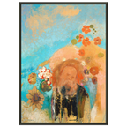 Tableau Évocation de Roussel — Odilon Redon, tirage encadré cadre noir | INKONAL