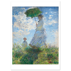 Tableau Femme à l'ombrelle, Madame Monet et son fils — Claude Monet, tirage sans cadre | INKONAL
