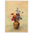 Tableau Fleurs dans un vase — Odilon Redon, tirage encadré cadre bois | INKONAL