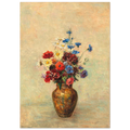 Tableau Fleurs dans un vase — Odilon Redon, tirage sans cadre | INKONAL