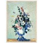 Tableau Fleurs dans un vase rococo — Paul Cézanne, tirage cadre bois | INKONAL