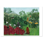 Tableau Forêt tropicale avec singes — Henri Rousseau, tirage sans cadre | INKONAL