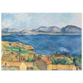 Tableau Le Golfe de Marseille vu de L'Estaque — Paul Cézanne, tirage sans cadre | INKONAL