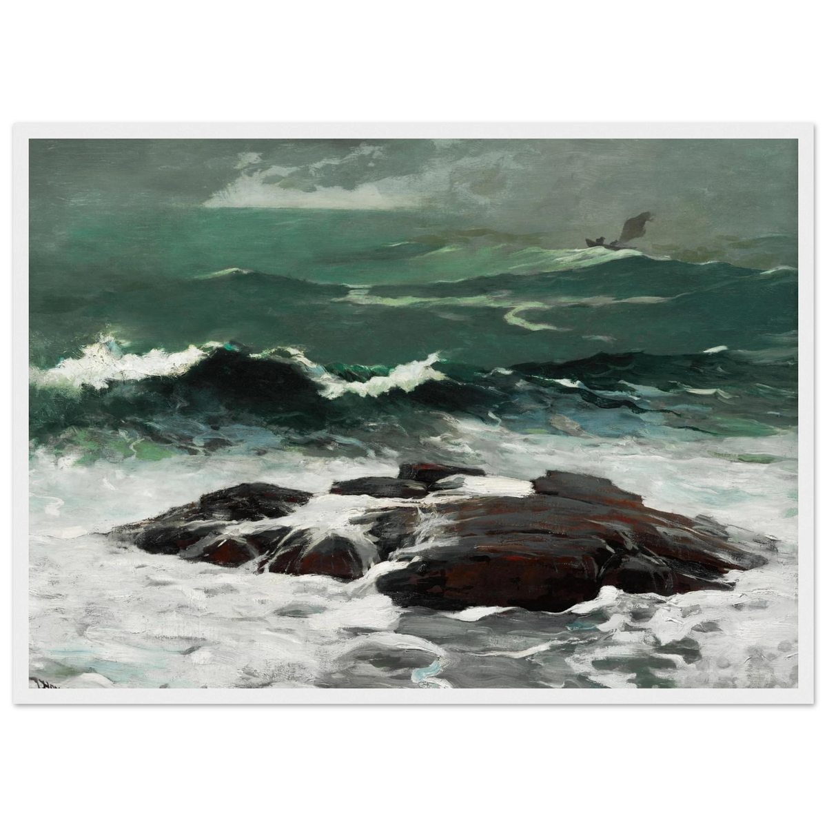 Tableau Grain d'été — Winslow Homer, tirage cadre blanc | INKONAL