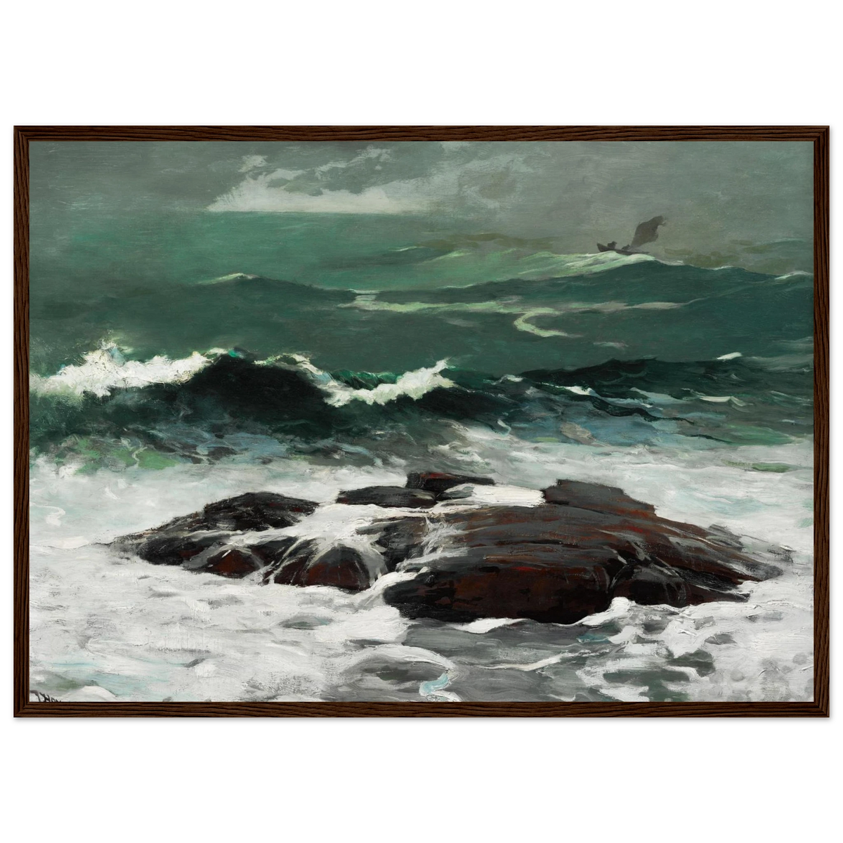 Tableau Grain d'été — Winslow Homer, tirage cadre bois foncé | INKONAL