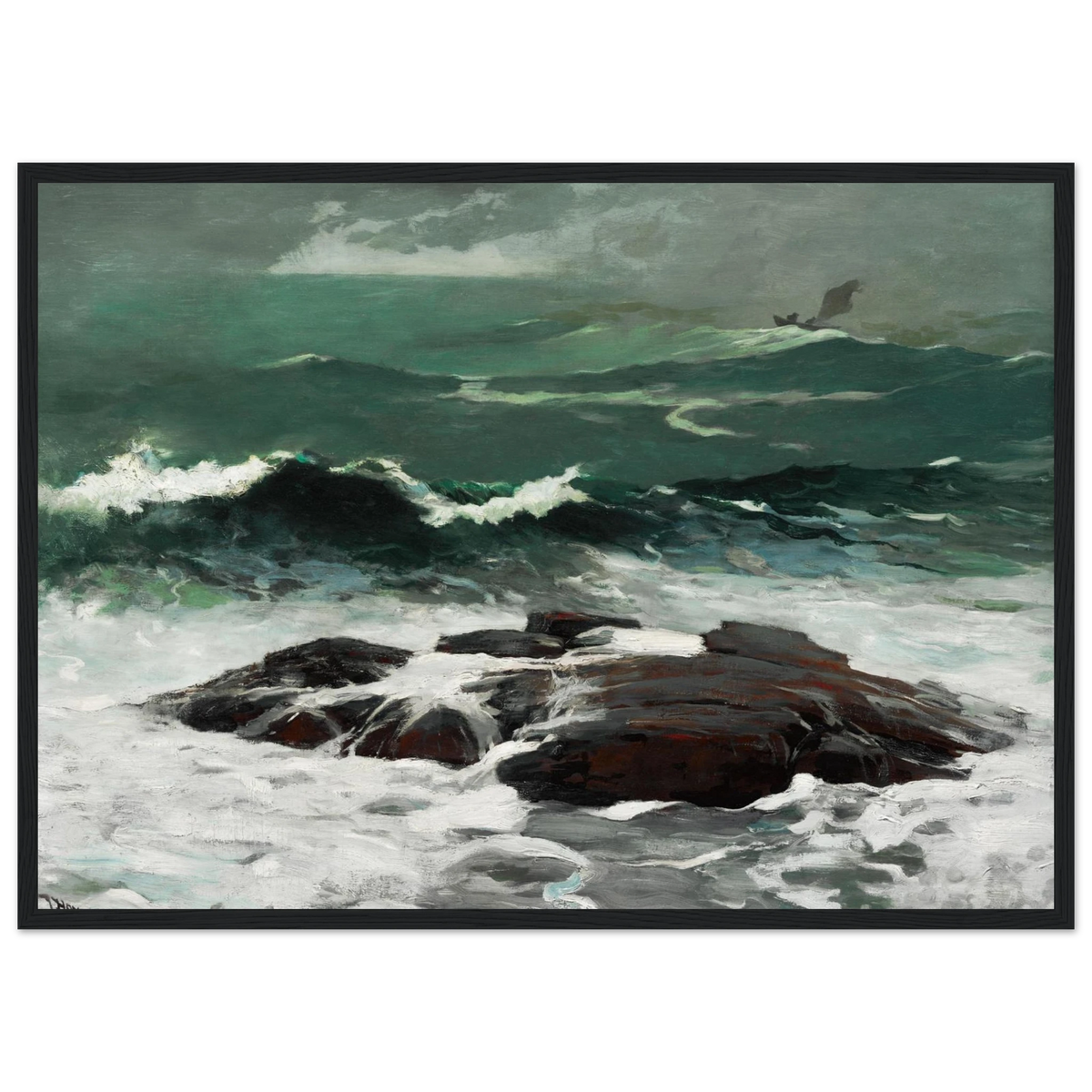 Tableau Grain d'été — Winslow Homer, tirage cadre noir | INKONAL