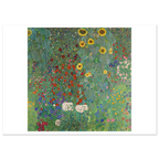 Tableau Jardin de campagne aux tournesols — Gustav Klimt, tirage sans cadre | INKONAL