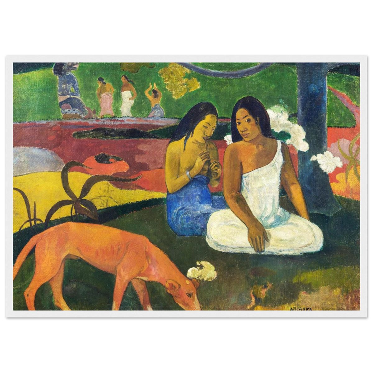 Tableau Joyeusetés — Paul Gauguin, tirage cadre blanc | INKONAL