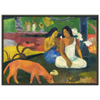 Tableau Joyeusetés — Paul Gauguin, tirage cadre noir | INKONAL