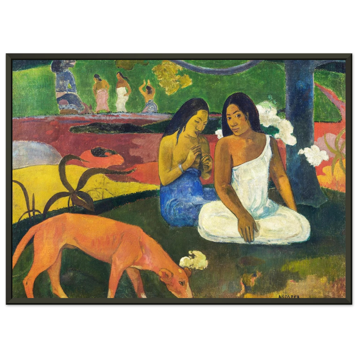 Tableau Joyeusetés — Paul Gauguin, tirage cadre noir | INKONAL