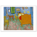 Tableau La Chambre à Arles — Vincent van Gogh, tirage cadre blanc | INKONAL