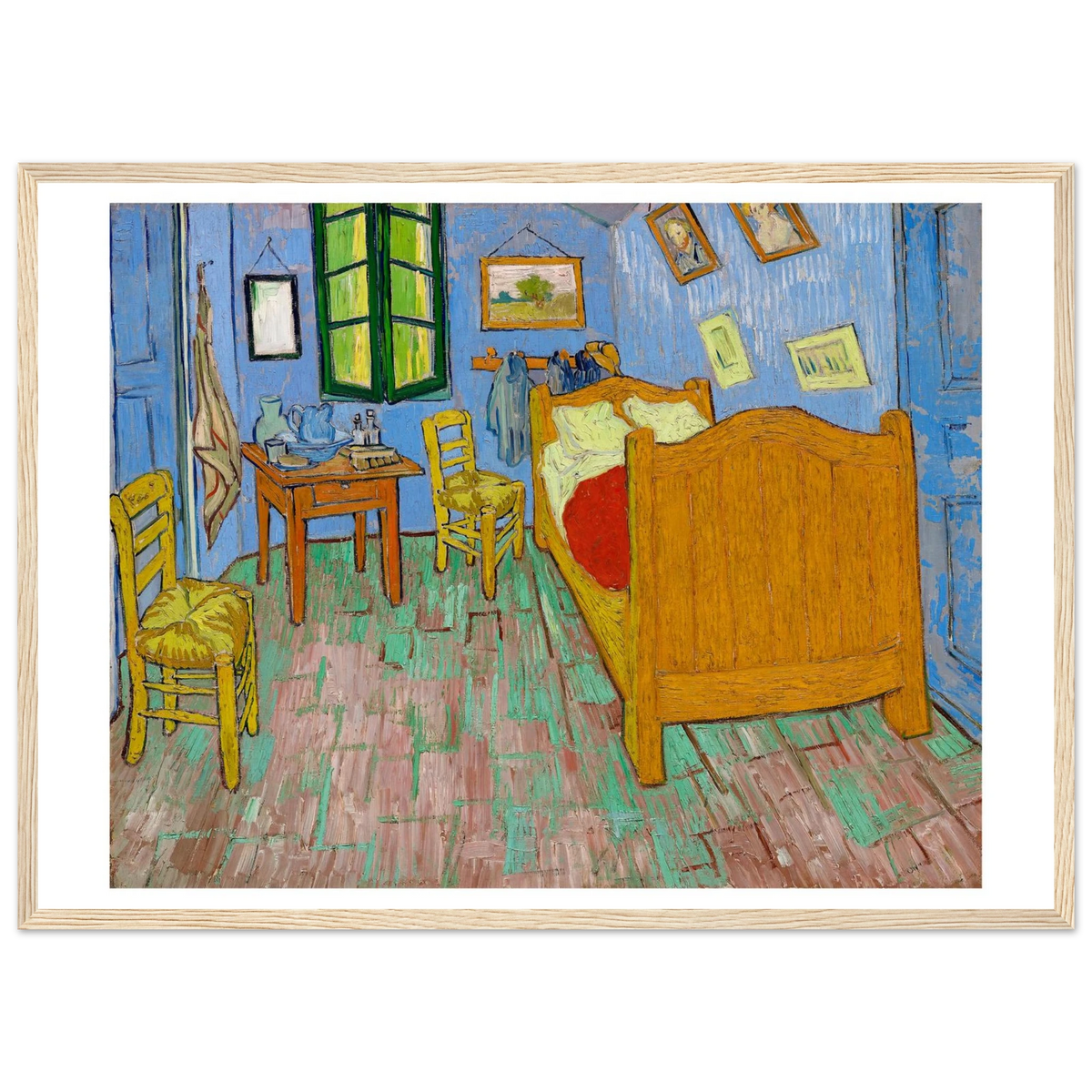 Tableau La Chambre à Arles — Vincent van Gogh, tirage cadre bois | INKONAL