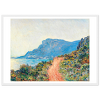 Tableau La Corniche près de Monaco — Claude Monet, tirage cadre blanc | INKONAL