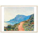 Tableau La Corniche près de Monaco — Claude Monet, tirage cadre bois | INKONAL