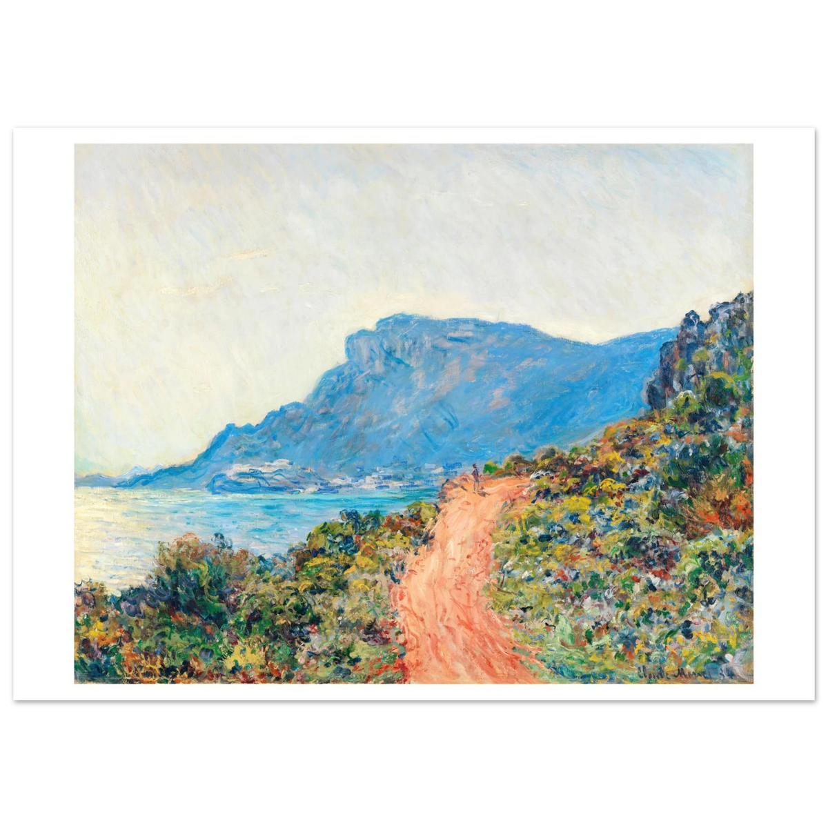 Tableau La Corniche près de Monaco — Claude Monet, tirage sans cadre | INKONAL