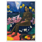 Tableau La Semence des Aréoïs — Paul Gauguin, tirage cadre blanc | INKONAL