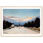 Tableau La Tour Eiffel — Henri Rousseau, tirage encadré cadre bois | INKONAL
