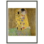 Tableau Le Baiser — Gustav Klimt, tirage cadre noir | INKONAL