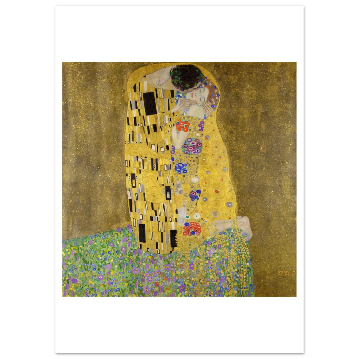 Tableau Le Baiser — Gustav Klimt, tirage sans cadre | INKONAL