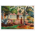 Tableau Le Grand Arbre — Paul Gauguin, tirage cadre blanc | INKONAL