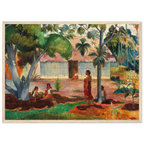 Tableau Le Grand Arbre — Paul Gauguin, tirage cadre bois | INKONAL