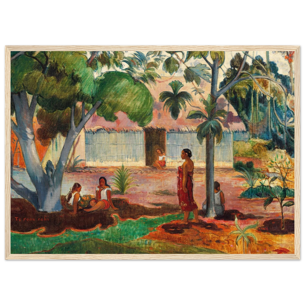 Tableau Le Grand Arbre — Paul Gauguin, tirage cadre bois | INKONAL