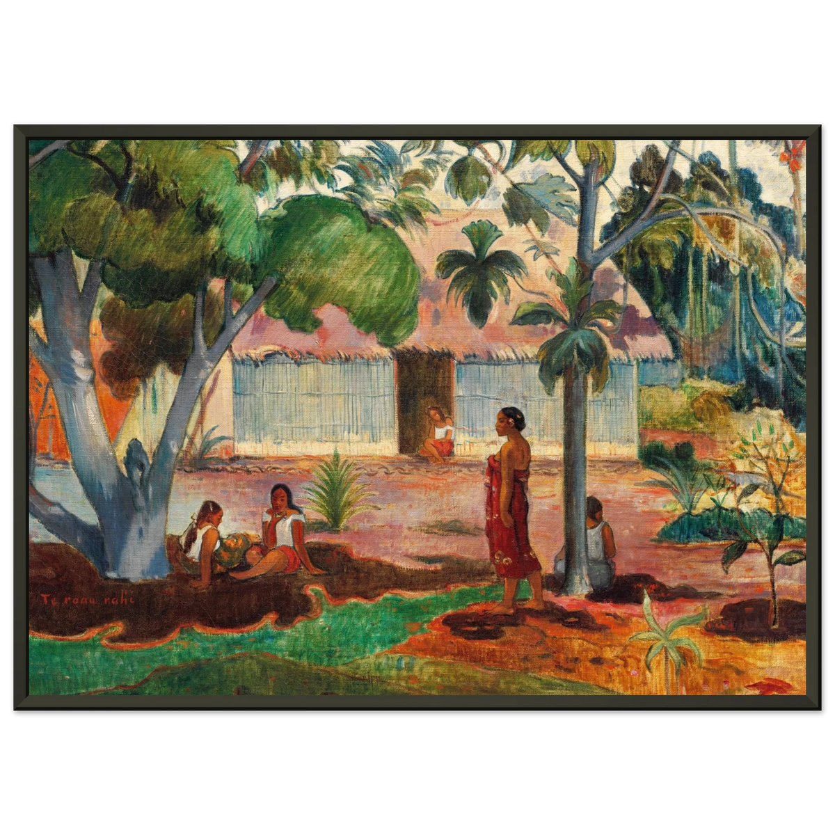 Tableau Le Grand Arbre — Paul Gauguin, tirage cadre noir | INKONAL