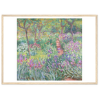 Tableau Le Jardin de l'artiste à Giverny — Claude Monet, tirage cadre bois | INKONAL