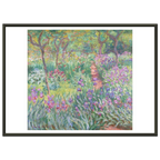 Tableau Le Jardin de l'artiste à Giverny — Claude Monet, tirage cadre noir | INKONAL