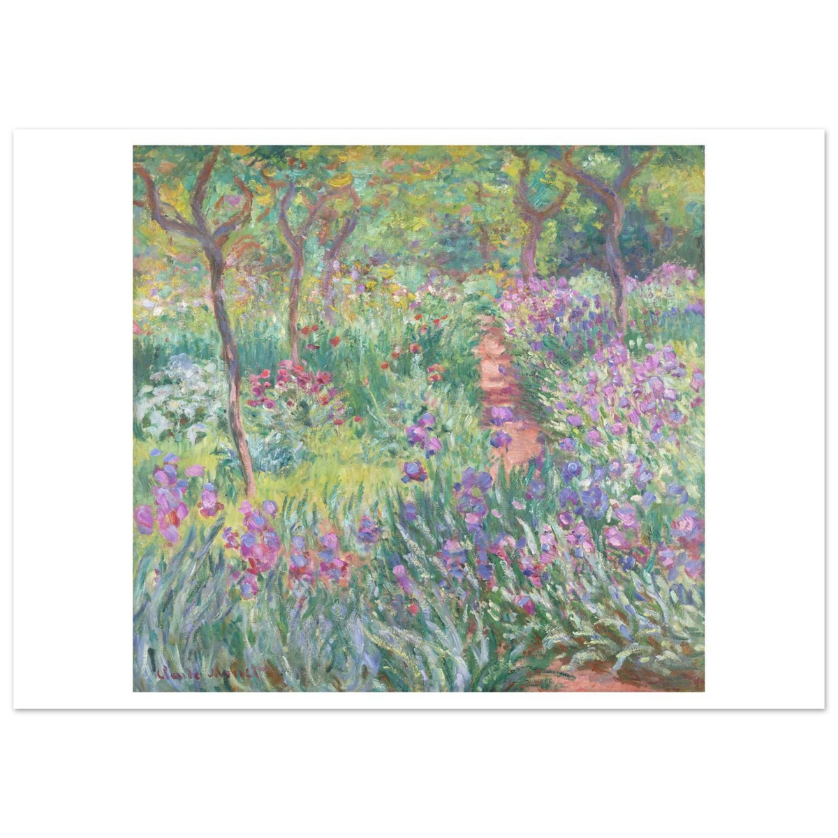 Tableau Le Jardin de l'artiste à Giverny — Claude Monet, tirage sans cadre | INKONAL