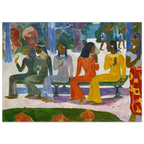 Tableau Le Marché — Paul Gauguin, tirage sans cadre | INKONAL