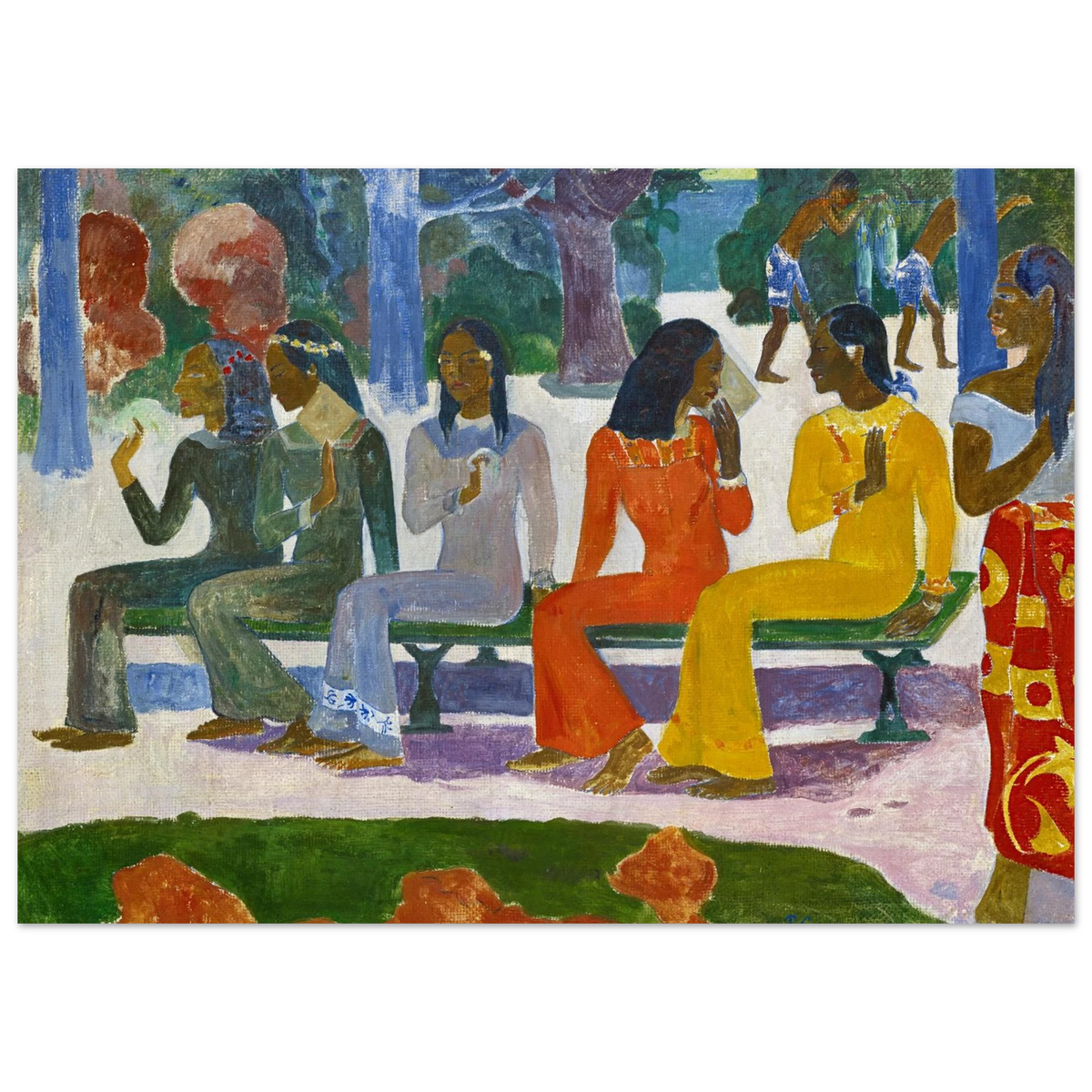 Tableau Le Marché — Paul Gauguin, tirage sans cadre | INKONAL