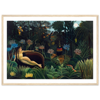 Tableau Le Rêve — Henri Rousseau, tirage encadré cadre bois | INKONAL