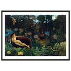 Tableau Le Rêve — Henri Rousseau, tirage encadré cadre noir | INKONAL