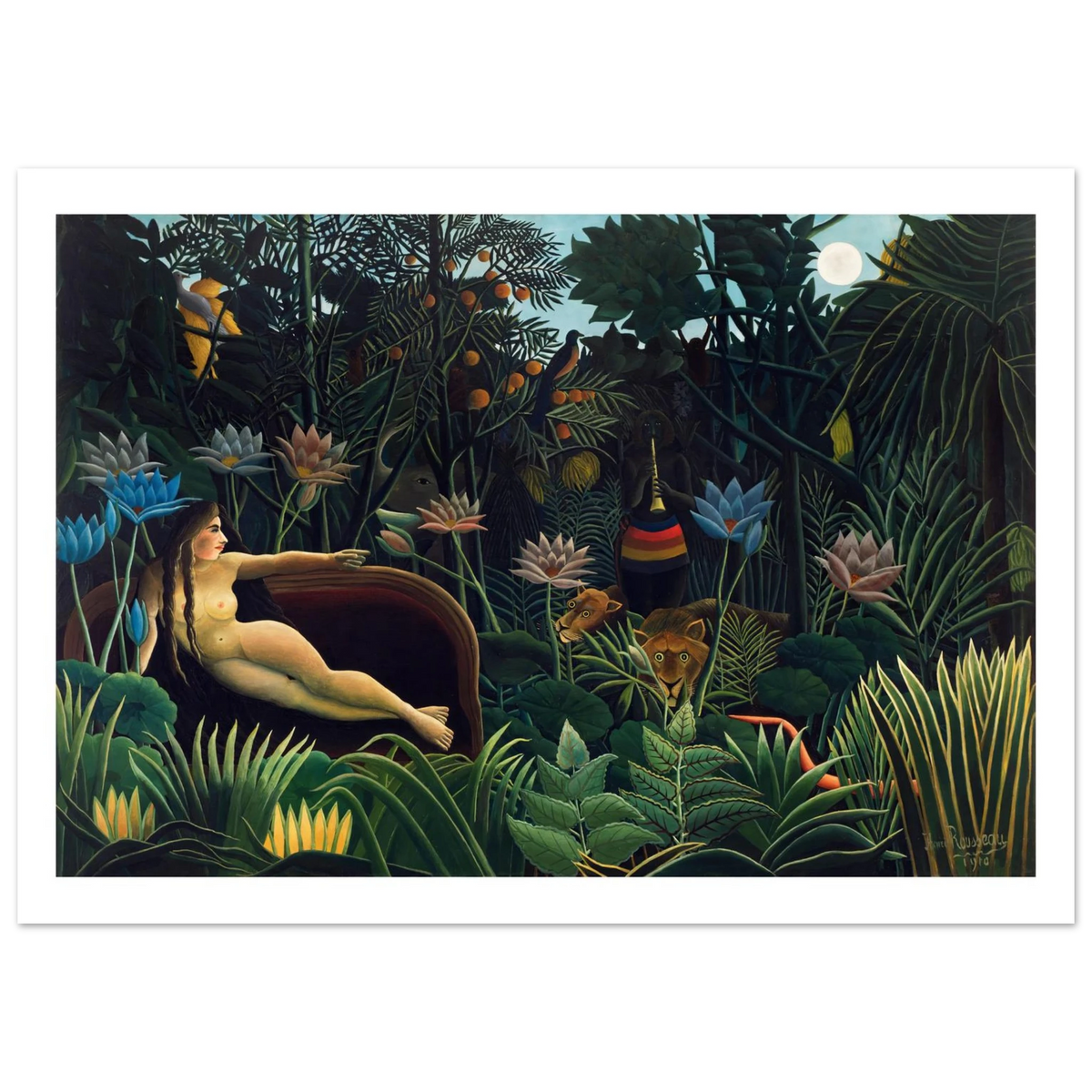 Tableau Le Rêve — Henri Rousseau, tirage sans cadre | INKONAL