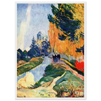 Tableau Les Alyscamps — Paul Gauguin, tirage cadre blanc | INKONAL