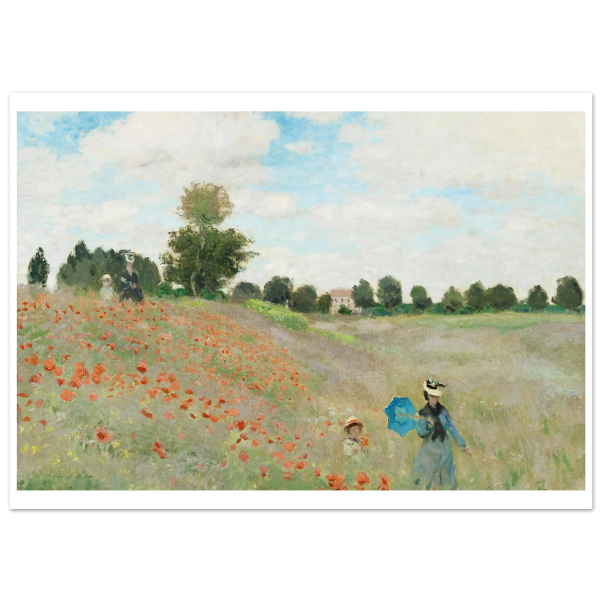 Tableau Les Coquelicots — Claude Monet, tirage sans cadre | INKONAL