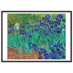Tableau Les Iris — Vincent van Gogh, tirage cadre noir | INKONAL