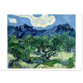 Tableau Les Oliviers, les Alpilles en arrière-plan — Vincent van Gogh, tirage sans cadre | INKONAL