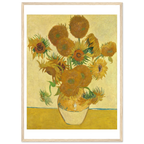 Tableau Les Tournesols — Vincent van Gogh, tirage cadre bois | INKONAL