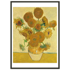 Tableau Les Tournesols — Vincent van Gogh, tirage cadre noir | INKONAL