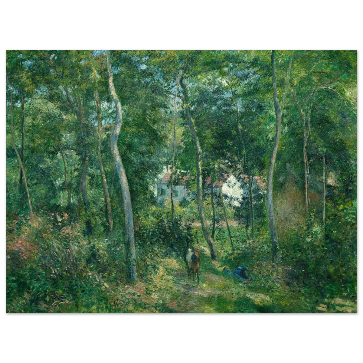 Tableau Lisière du bois près de l'Ermitage, Pontoise — Camille Pissarro, tirage sans cadre | INKONAL