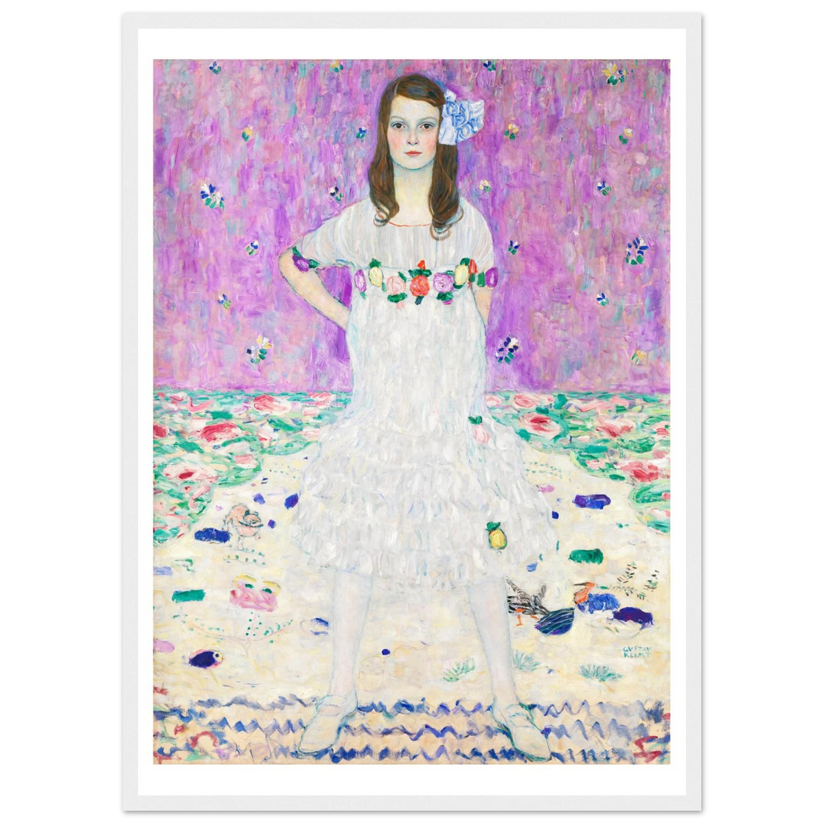 Tableau Mäda Primavesi — Gustav Klimt, tirage cadre blanc | INKONAL