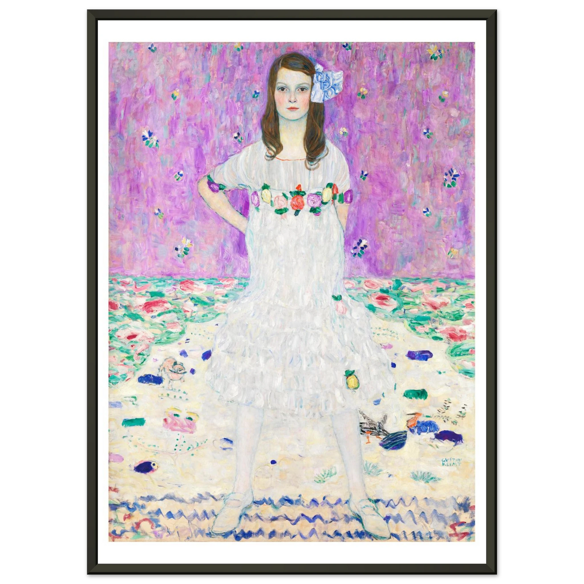 Tableau Mäda Primavesi — Gustav Klimt, tirage cadre noir | INKONAL