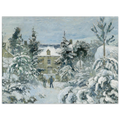 Tableau La Maison de Piette à Montfoucault — Camille Pissarro, tirage sans cadre | INKONAL