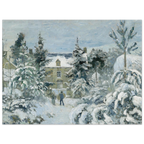 Tableau La Maison de Piette à Montfoucault — Camille Pissarro, tirage sans cadre | INKONAL