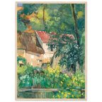 Tableau La Maison du pendu, Auvers-sur-Oise — Paul Cézanne, tirage cadre bois | INKONAL